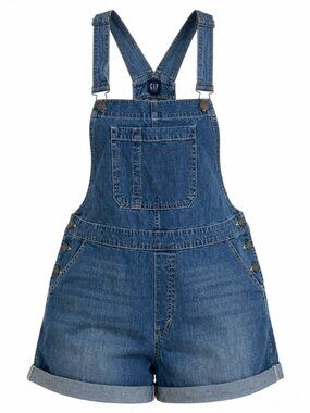 Gap Denim Shortalls Jean Overall Shorts XXL